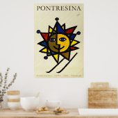 Pontresina, Engadin, Zwitserland, reisposter Poster (Keuken)