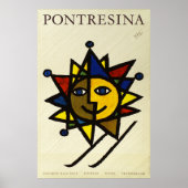 Pontresina, Engadin, Zwitserland, reisposter Poster (Voorkant)