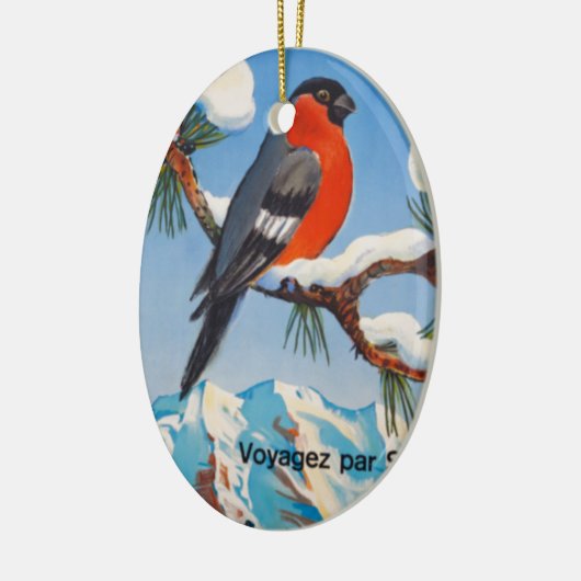 Pontresina Vacation Swiss Air Zwitserland Keramisch Ornament (Links)