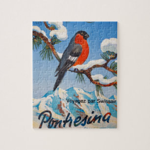 Pontresina Vacation Swiss Air Zwitserland Legpuzzel