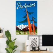 Pontresina Zwitserland Vintage Travel Poster (Thuiskantoor)
