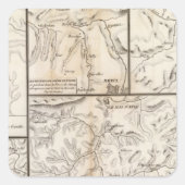 Ponts naturels vierkante sticker (Voorkant)