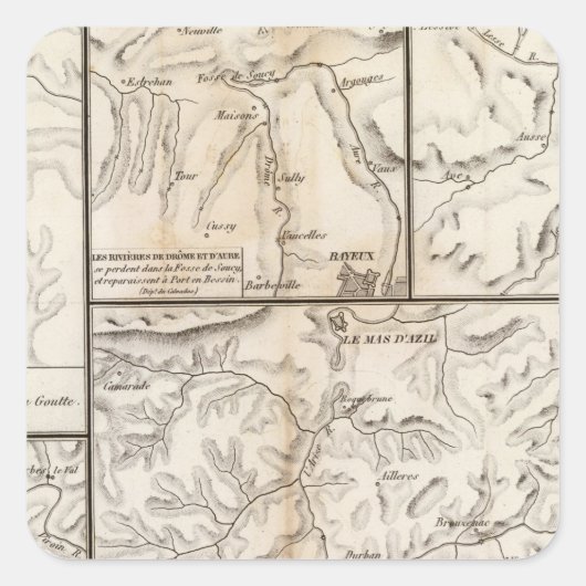 Ponts naturels vierkante sticker (Voorkant)