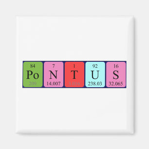 Pontus periodieke lijstnaam magneet