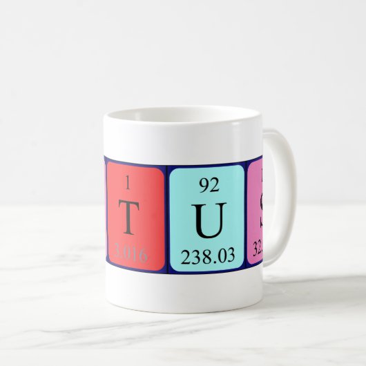 Pontus periodieke lijstnaam mok (Voorkant rechts)