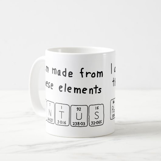 Pontus periodieke lijstnaam mok (Voorkant links)