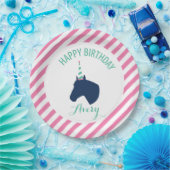Pony Aangepast papieren Bord Roze (Feest)