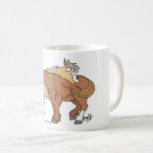 Pony als koffie Mok - wit (Voorkant rechts)