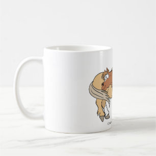 Pony als koffie Mok - wit