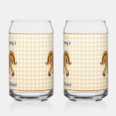 Pony Baby Shower Soda Glass Blikvorm Glas (Links)