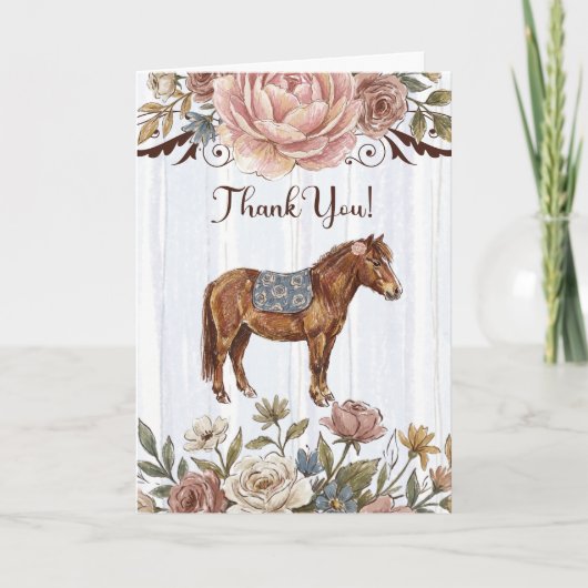 Pony Bedankkaart (Voorkant)