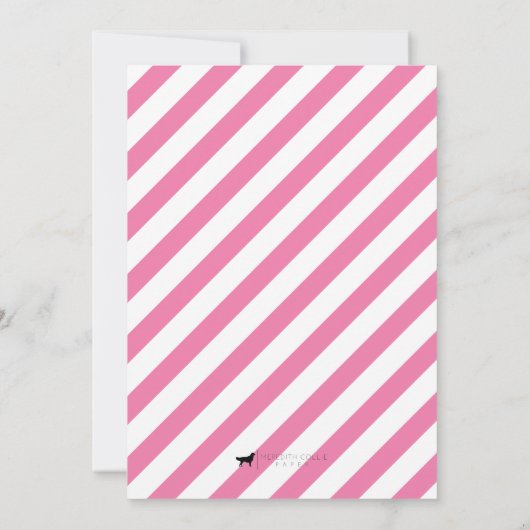 Pony Birthday Party Kaart (Achterkant)