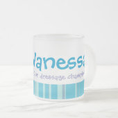 Pony blauwe dressage champion naam kinder mok (Voorkant rechts)