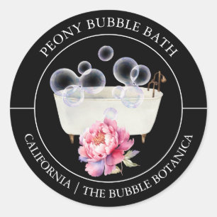Pony Bubble Bath-etiket Ronde Sticker