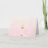 Pony Butt "Ik ben een beetje achter" Belated Birth Kaart (Achterkant)