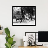 Pony Cart Girl en Dogs 1921 Poster (Thuiskantoor)