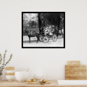Pony Cart Girl en Dogs 1921 Poster (Keuken)