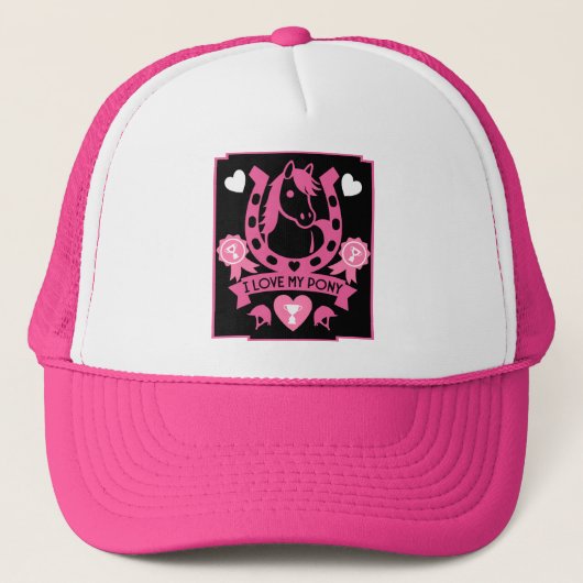 Pony Club Rider Trucker Pet (Voorkant)