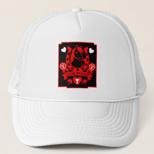 Pony Club Ruiter Trucker Pet (Voorkant)