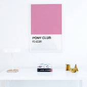 Pony Club Song Roze Kleur - Volledige Breedte Perfect Poster