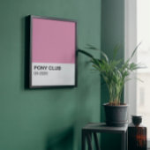 Pony Club Song Roze Kleur - Volledige Breedte Perfect Poster