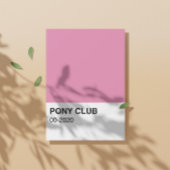 Pony Club Song Roze Kleur - Volledige Breedte Perfect Poster