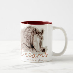 Pony Dreams Tweekleurige Koffiemok
