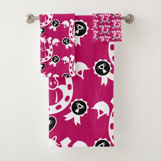 Pony Dressuur Home Decor Bad Handdoek (Insitu)