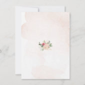 Pony en Gold Foil Blooms Bride voor Advice Card Bedankkaart (Achterkant)