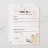 Pony en Gold Foil Blooms Bride voor Advice Card Bedankkaart (Voorkant)