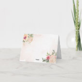 Pony en Gold Foil Blooms Bridesmaid Card Kaart (Achterkant)