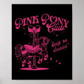 Pony en hakken houden van roze meisjes clubs cowgi poster (Voorkant)