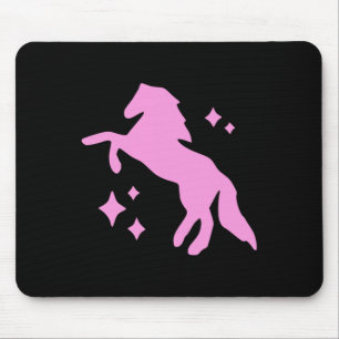 Pony en hakken liefhebber roze meisjes clubs disco muismat