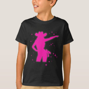 Pony en hakken liefhebber roze meisjes clubs disco t-shirt