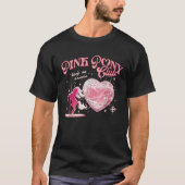 Pony en hakken Lover Pink Girls Clubs Disco Birth T-shirt (Voorkant)