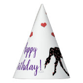 Pony en hart Birthday Feesthoedjes (Links)