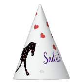 Pony en hart Birthday Feesthoedjes (Rechts)