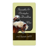 pony- en paardenracefles etiket (Voorkant)