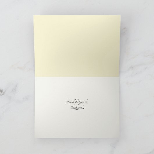  pony en roos dank u kaart (Binnen)