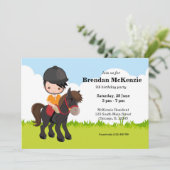 Pony Equestrian Horseback Horse Kaart (Staand voorkant)