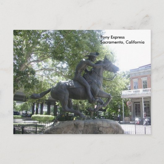 Pony Express Briefkaart (Voorkant)