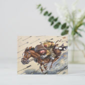 Pony Express Briefkaart (Staand voorkant)