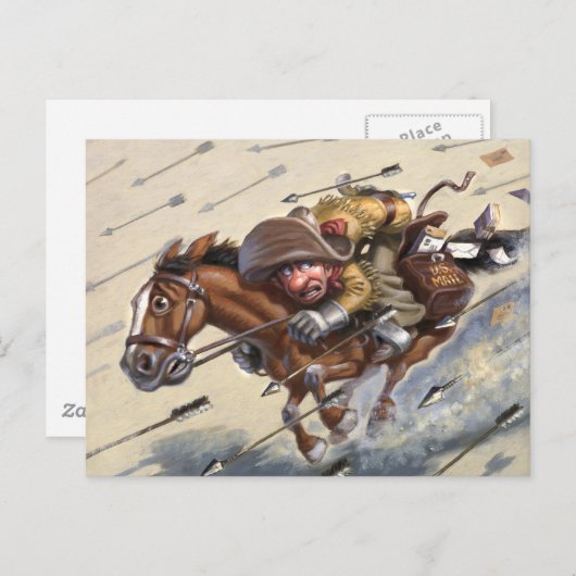 Pony Express Briefkaart (Voorkant / Achterkant)