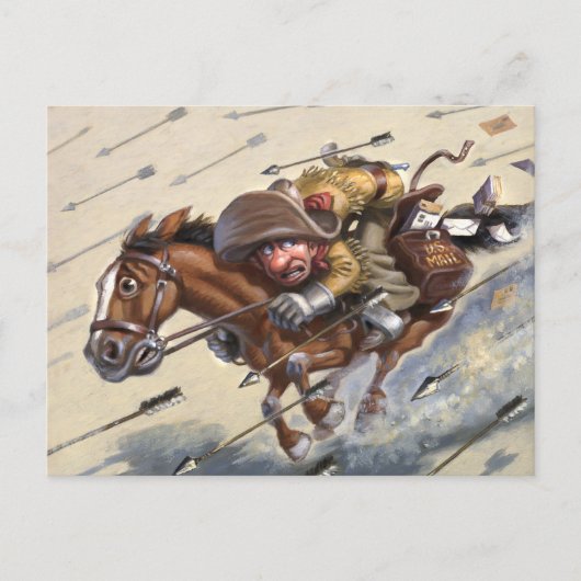 Pony Express Briefkaart (Voorkant)