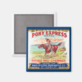 Pony Express Kersen Advertentiemagneet Magneet (Voorkant / Achterkant)