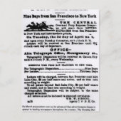 Pony Express, negen dagen Briefkaart (Voorkant)