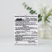 Pony Express, negen dagen Briefkaart (Staand voorkant)