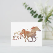 Pony Express-Vintage Briefkaart (Staand voorkant)