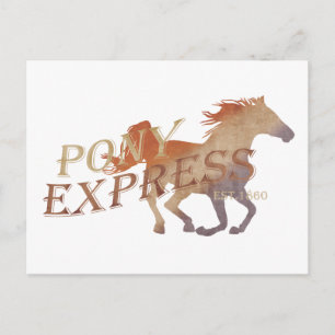 Pony Express-Vintage Briefkaart