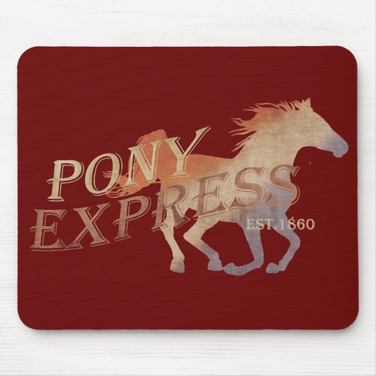 Pony Express-Vintage Muismat (Voorkant)